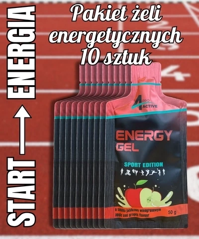 Żel energetyczny jabłkowo-winogronowy 50g 10szt.