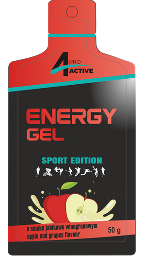 Pakiet 10x żeli energetycznych. Energy gel jabłkowo-winogronowy 50g